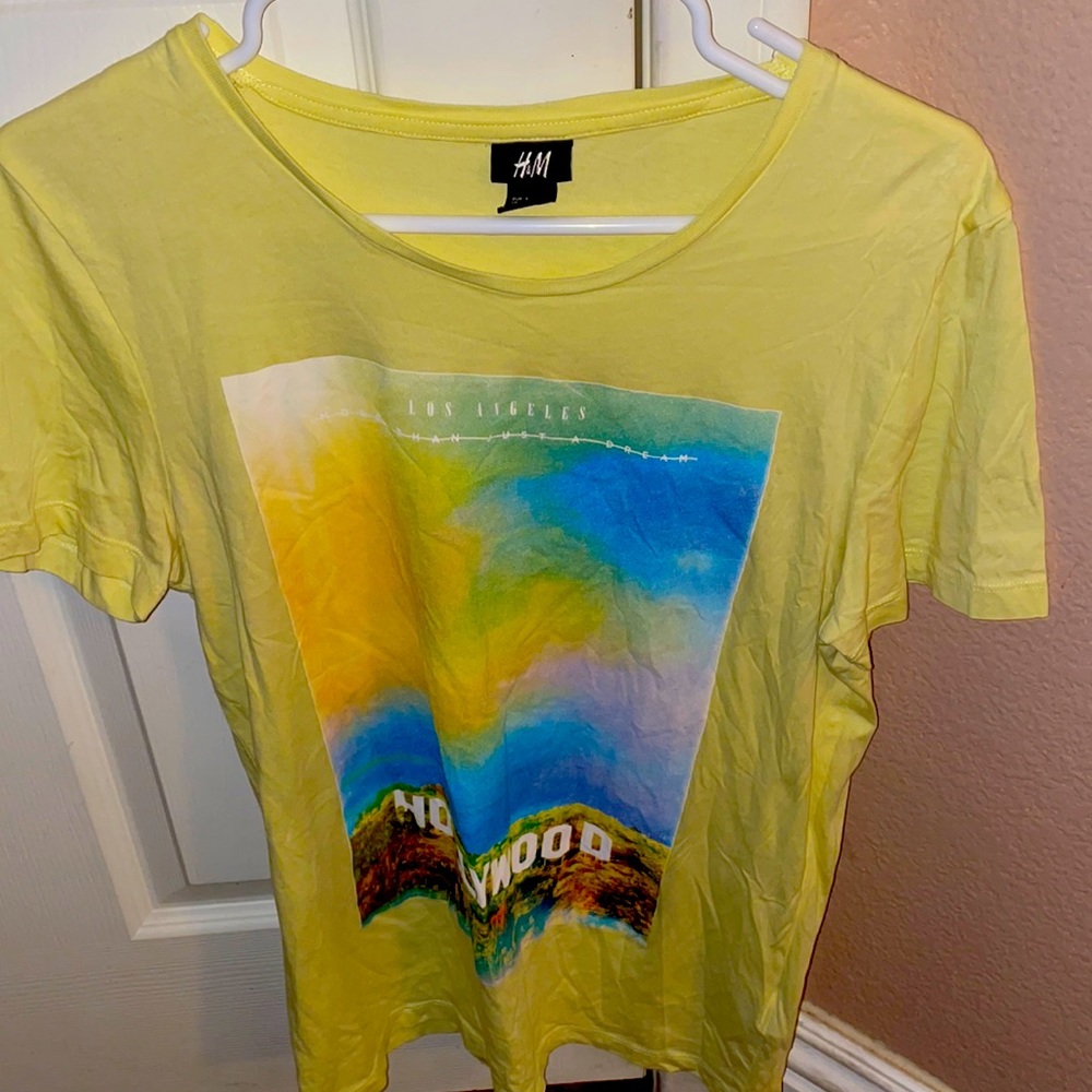Yellow h&m tee